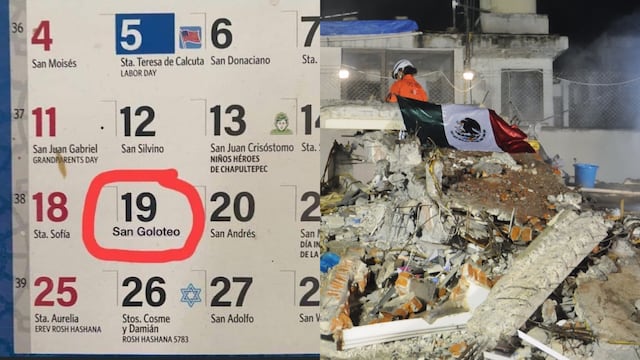 San Goloteo en el calendario, sismos en México