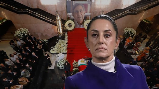 Claudia Sheinbaum llega a Bellas Artes para el homenaje a Cuauhtémoc Cárdenas