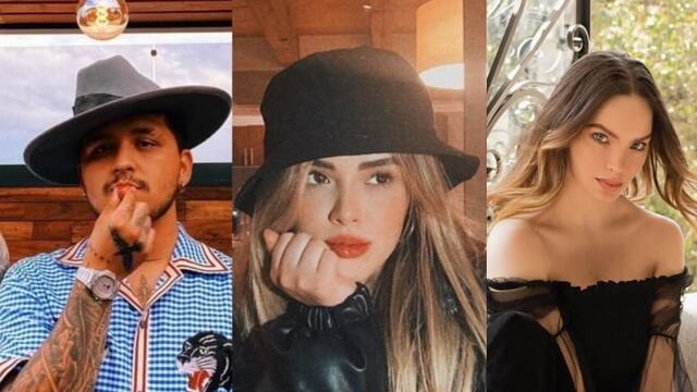 Christian Nodal, María Fernanda Guzmán y Belinda.