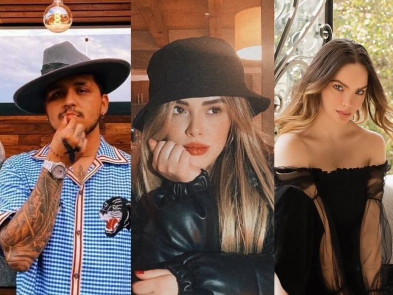 Christian Nodal, María Fernanda Guzmán y Belinda.