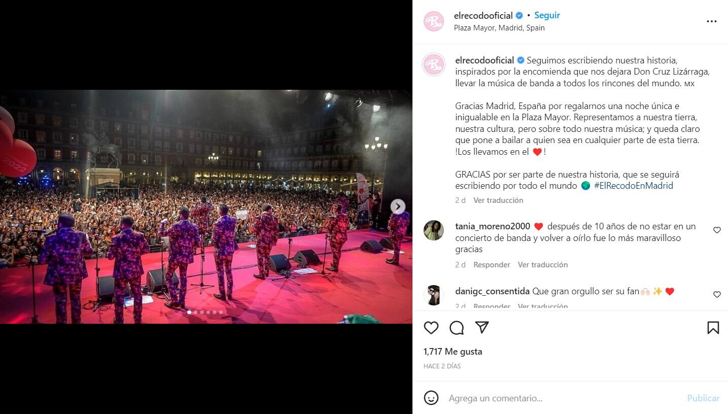 Banda El Recodo en España