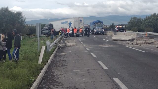 Accidente en el Circuito Exterior Mexiquense