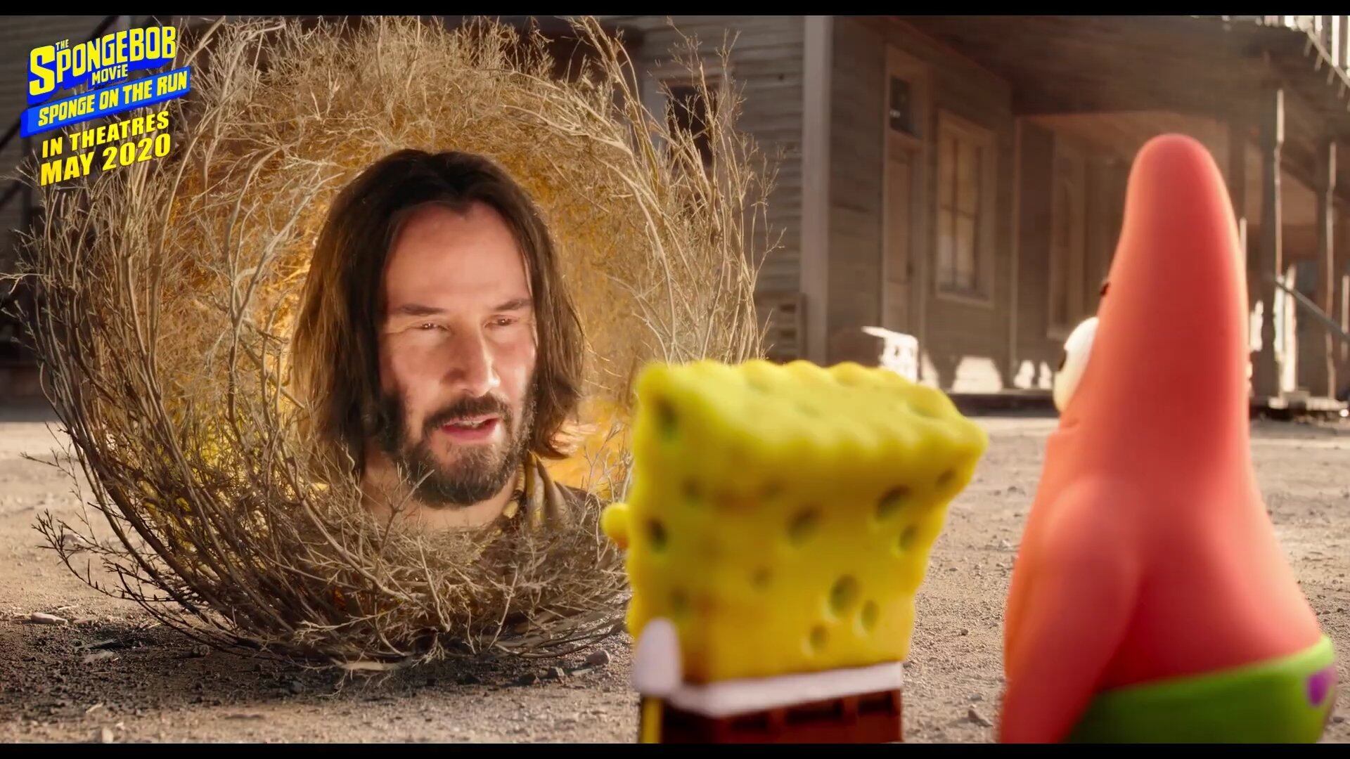 Keanu Reeves en la nueva película de Bob Esponja