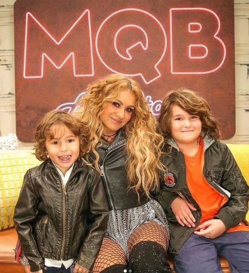 Paulina Rubio, Eros y Andrea Nicolás.