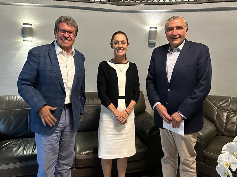 Claudia Sheinbaum nombra a Adán Augusto López coordinador político y Ricardo Monreal coordinador de Organización y Enlace Territorial