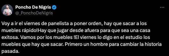 Poncho de Nigris regresa a La Casa de los Famosos México 2024 para sacar a los “muebles”