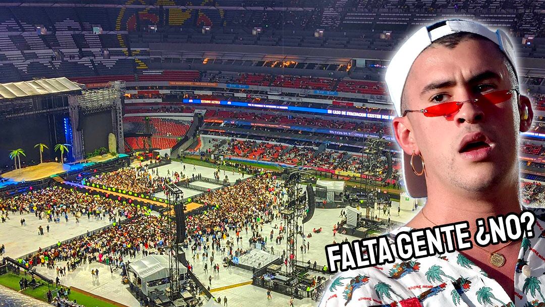 Concierto de Bad Bunny en el Estadio Azteca; fans no pudieron entrar por "clonación" de boletos vendidos por Ticketmaster