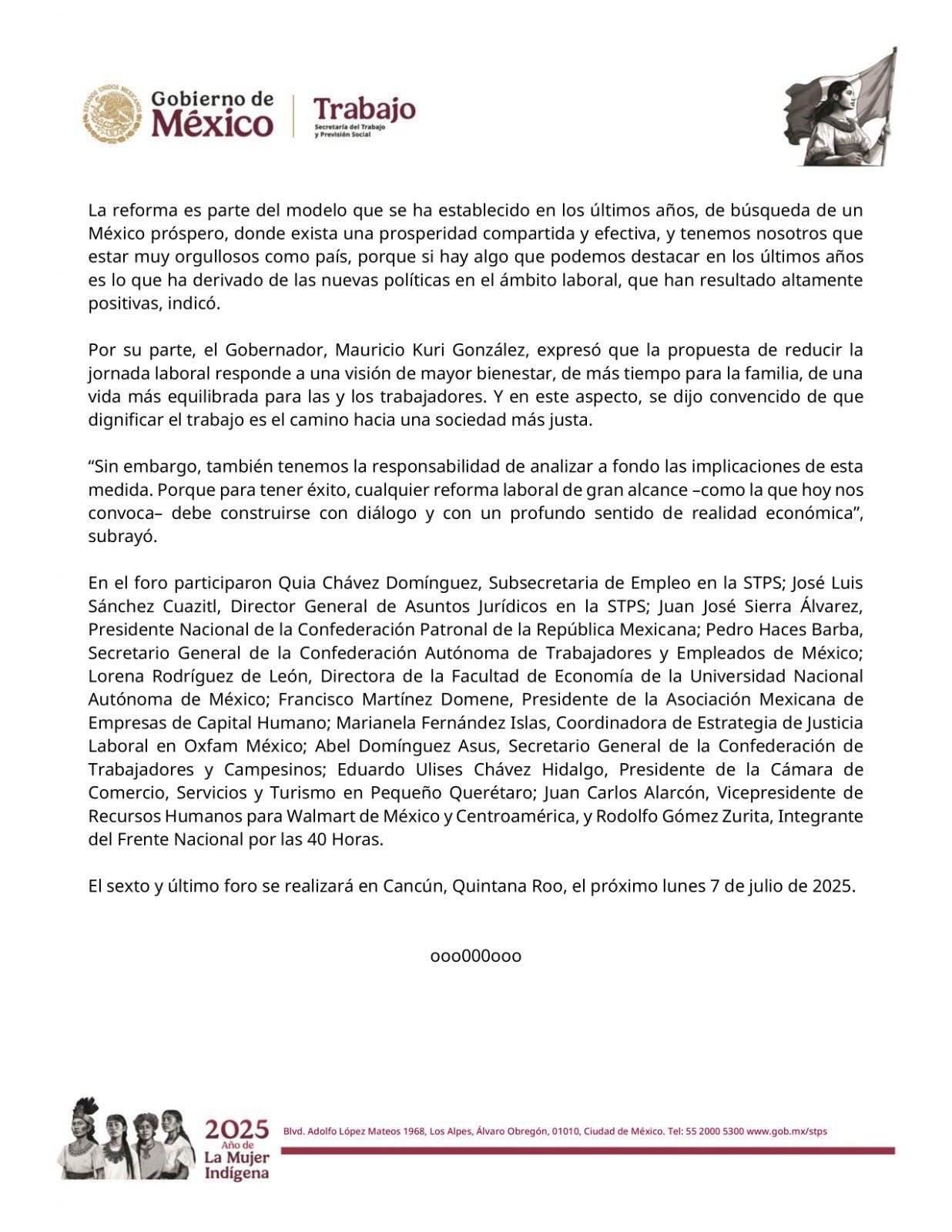 Marath Bolaños sobre jornada laboral de 40 horas.
