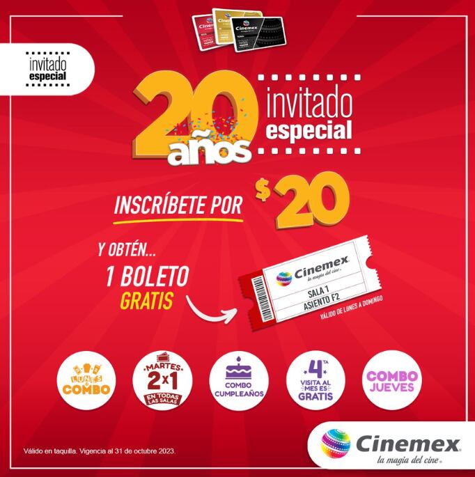 Invitado Especial de Cinemex