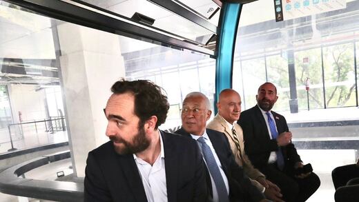 La reacción de António Costa tras viajar en el Cablebús de CDMX