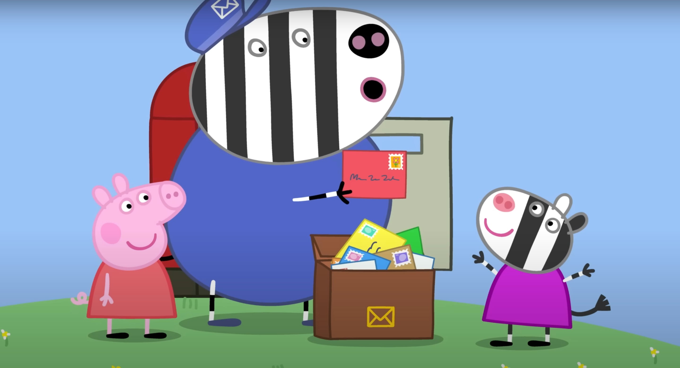 Peppa Pig ayuda a entregar el correo en el Día Mundial del Correo