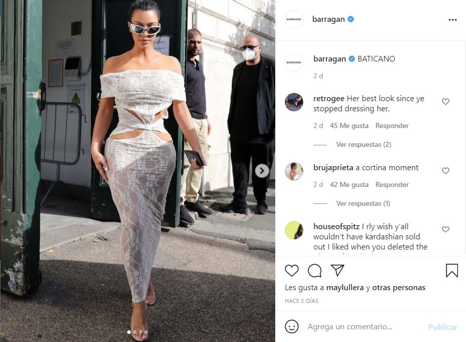 El vestido de Kim Kardashian fue creado por un diseñador mexicano