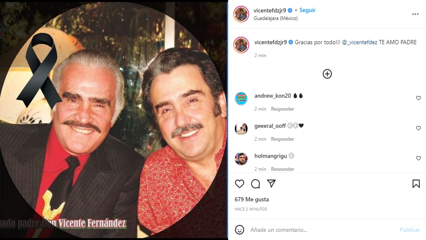 Vicente Fernández Jr,  Vicente Fernández