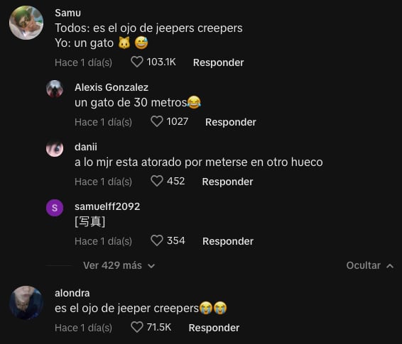 Video TikTok de un ojo en la pared, aterroriza a todos