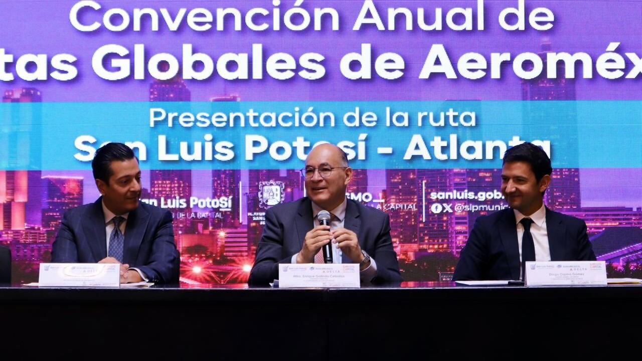 Enrique Galindo y Aeroméxico presentaron la ruta San Luis Potosí-Atlanta