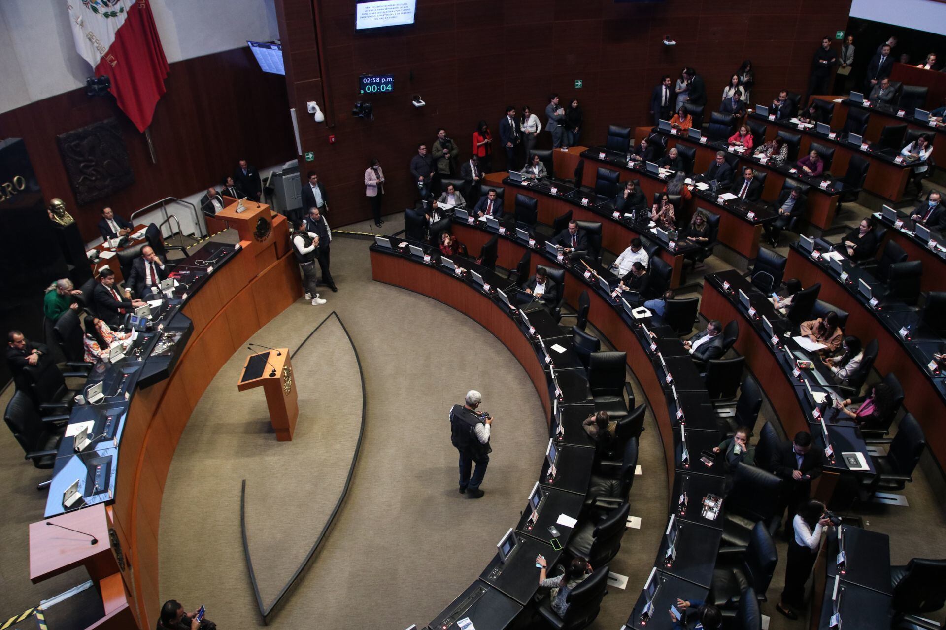 Sesión en la Cámara de Senadores