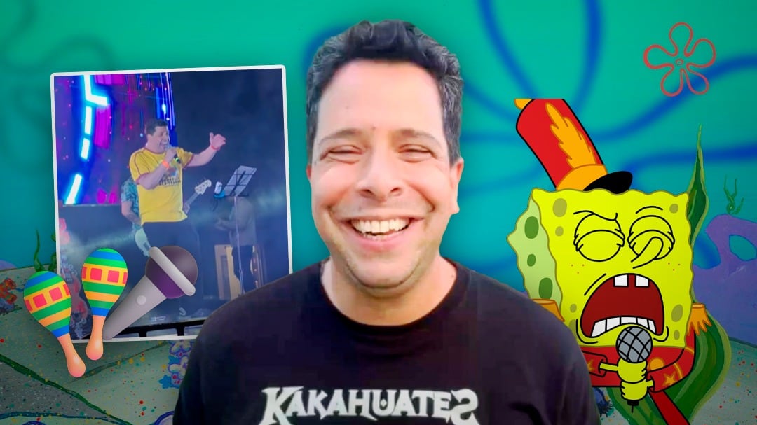 Luis Carreño, la voz de Bob Esponja en español, canta “Gary vuelve a casa” en La Mole 2025 y todos están amando