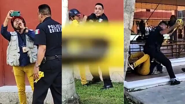 Policía de Cozumel agrede y detiene a reportero Francisco Díaz, mientras cubría un homicidio