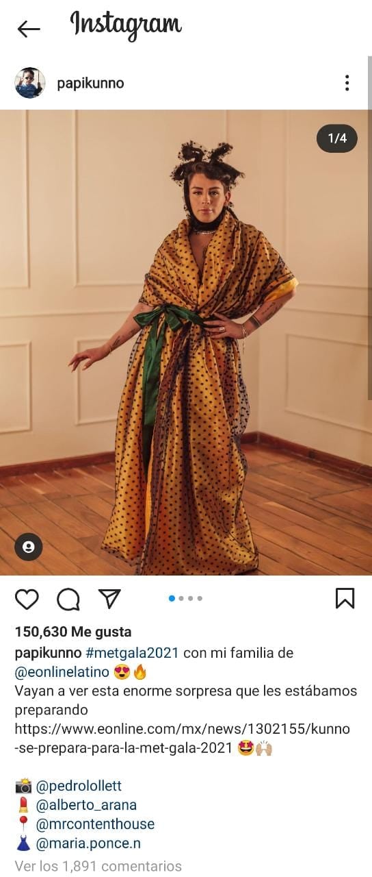 Publicación de Instagram