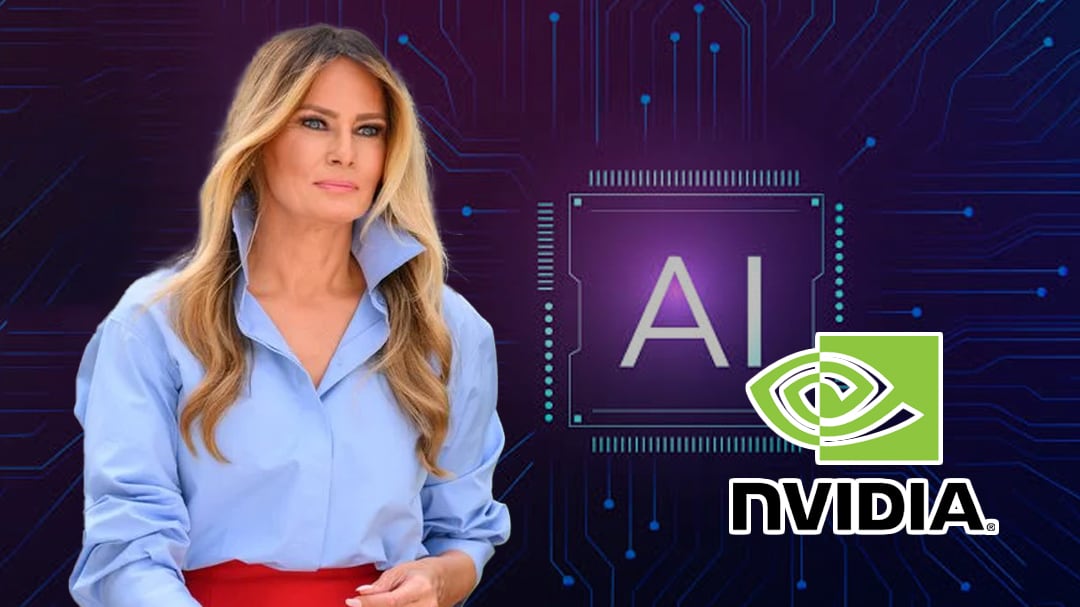 Melania Trump anuncia alianza con NVIDIA para integrar IA en escuelas