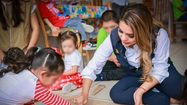 Evelyn Salgado en Casa Hogar de Chilpancingo