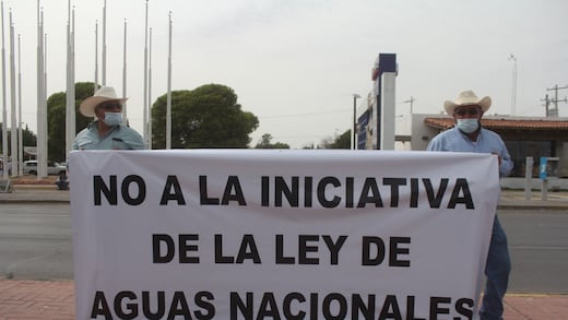 Campesinos denuncian que la Ley de Aguas mantiene el modelo heredado de 1992