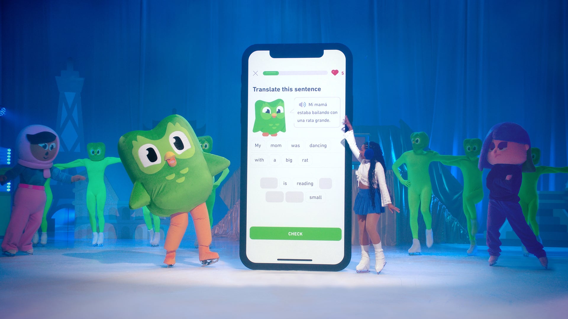 Duolingo on ice