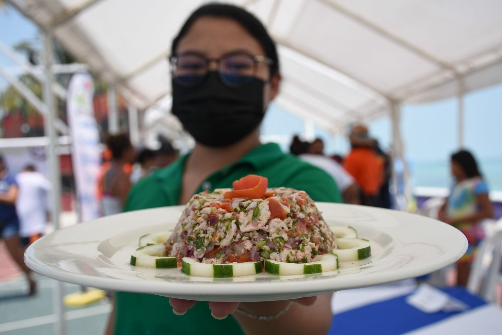 Ceviche en Isla Aguada, Campeche. México