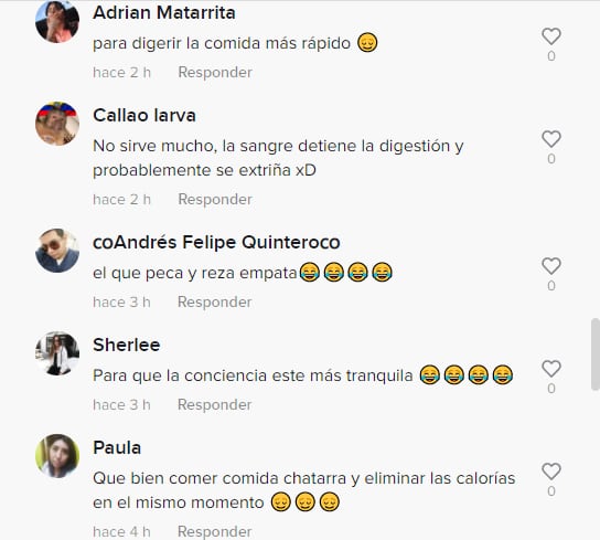 Comentarios TikTok sobre video de mujer comiendo mientras pedalea bicicleta fija