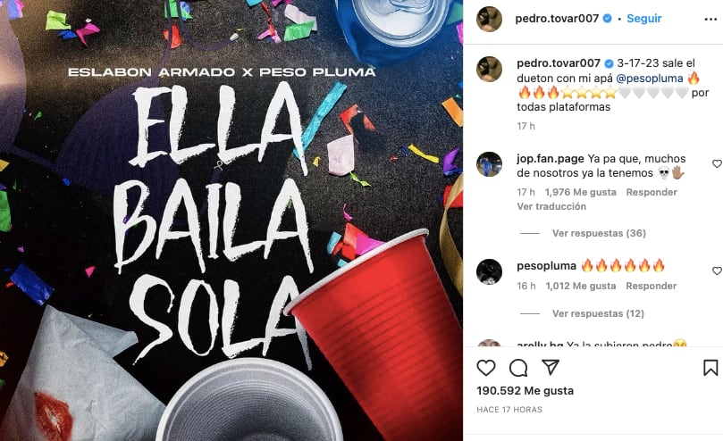 Pedro Tovar revela nombre y fecha de lanzamiento de nueva canción de Eslabón Armado y Peso Pluma