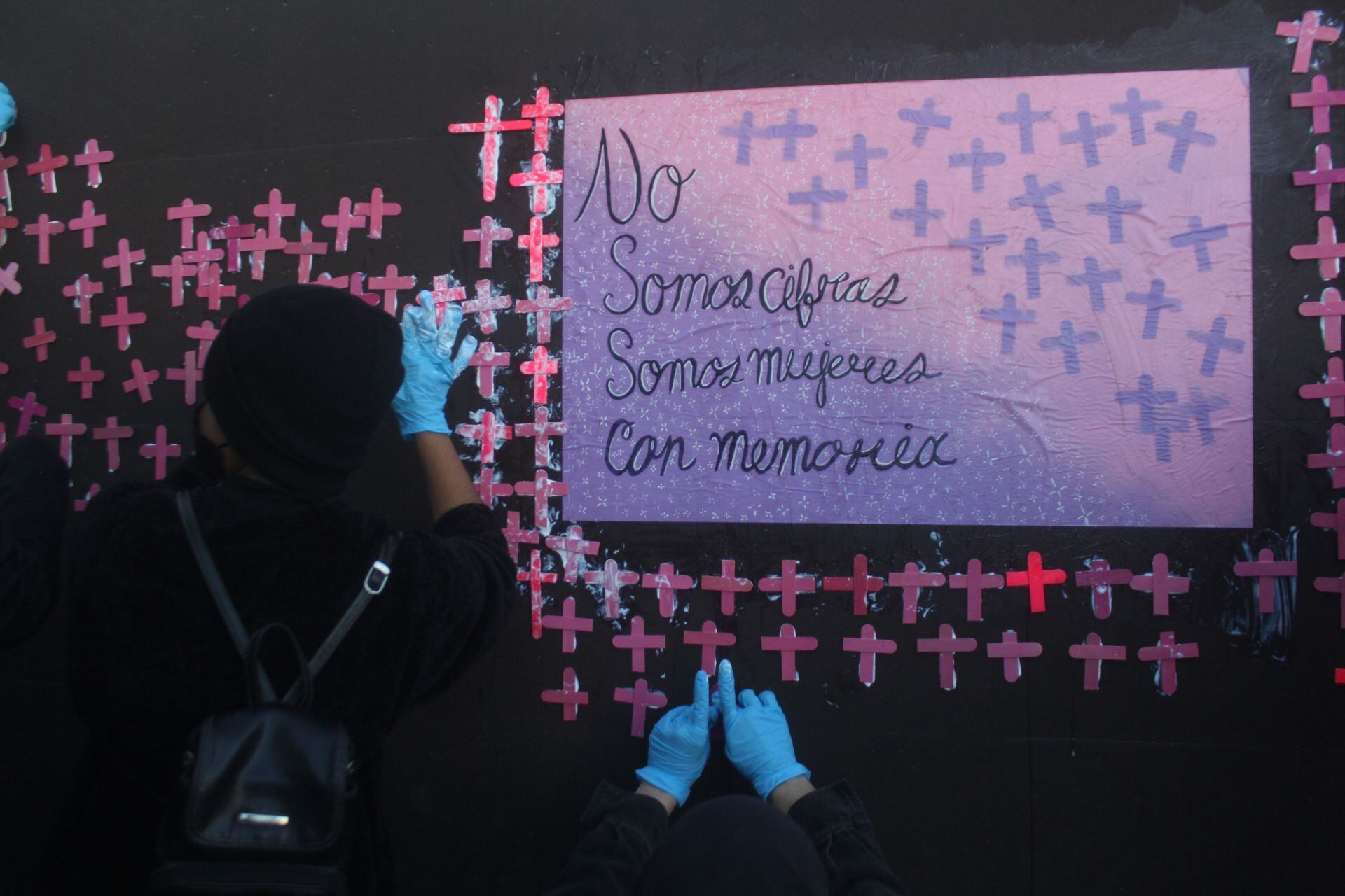 Protesta por los feminicidios en Ciudad Juárez