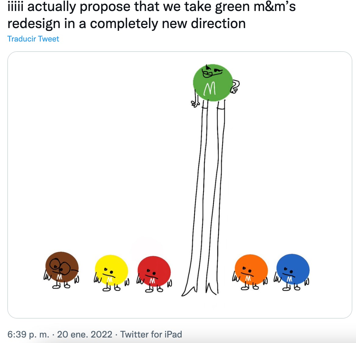 Críticas por el cambio de apariencia en los M&M's