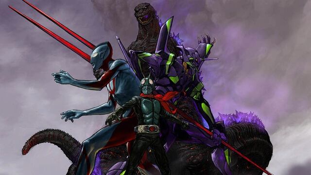 Crossover Evangelion, Godzilla y Ultraman