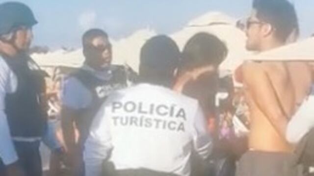 Turistas detenidos en playa Mamitas