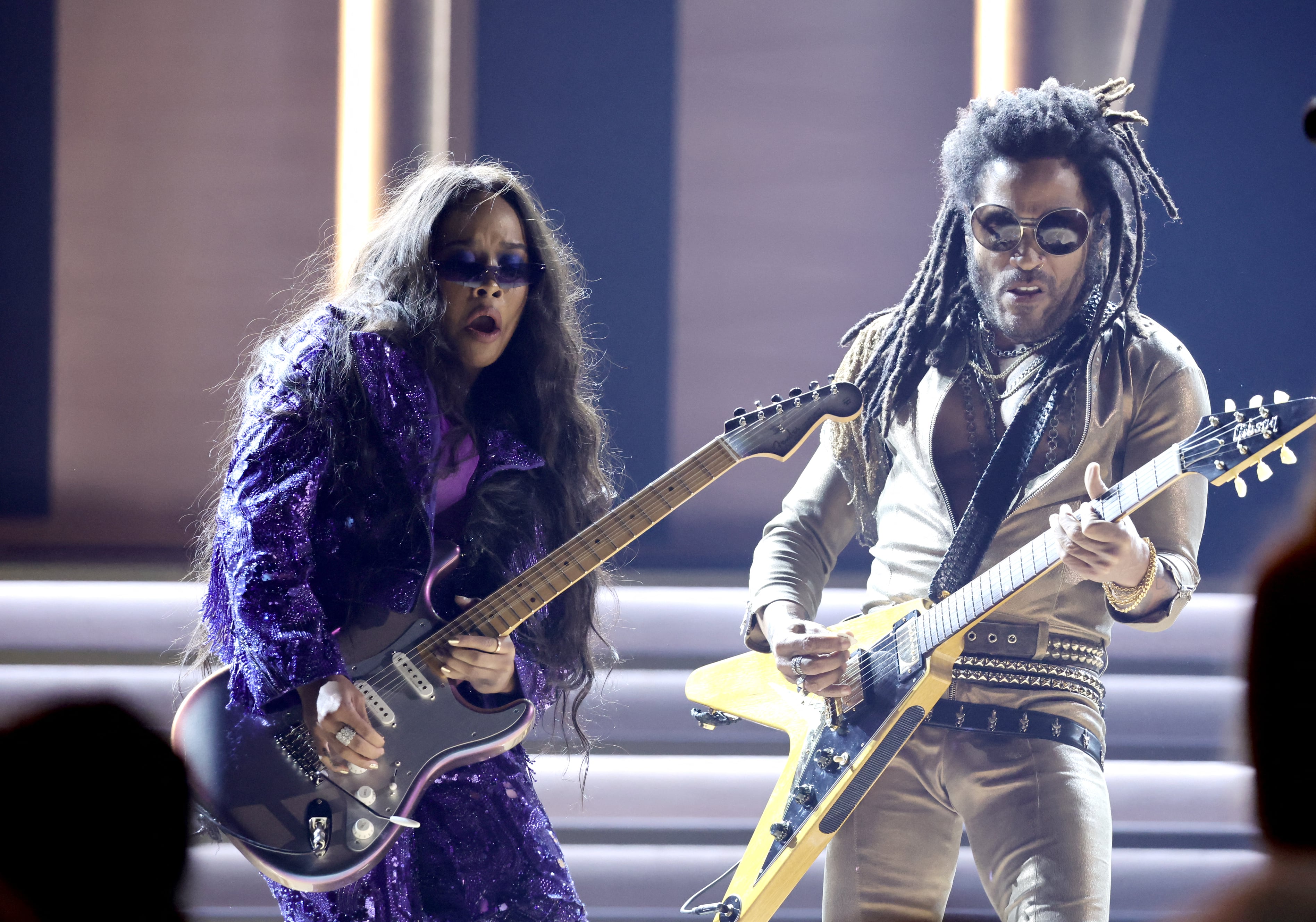 Lenny Kravitz en los premios Grammy 2022