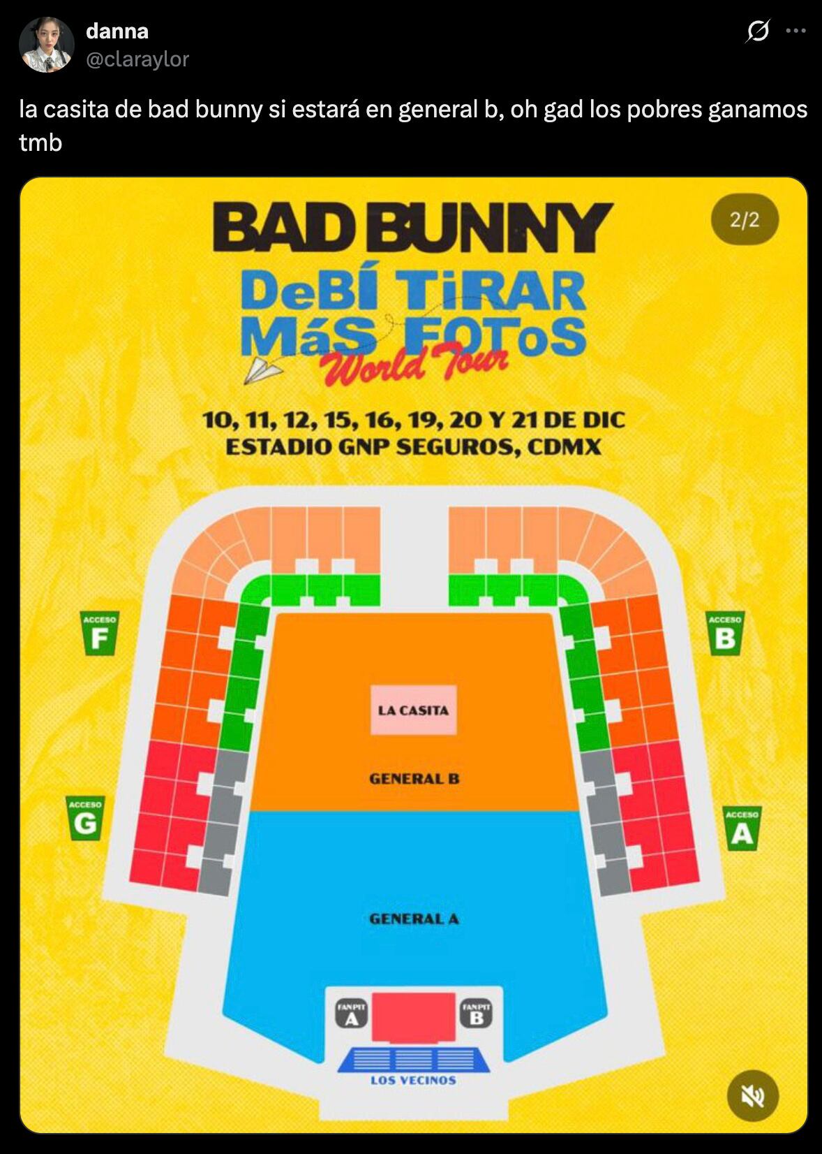 Memes por la nueva sección de los conciertos de Bad Bunny