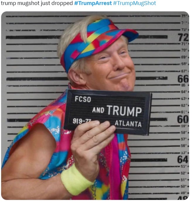 Foto de Donald Trump arrestado dejó una ola de memes