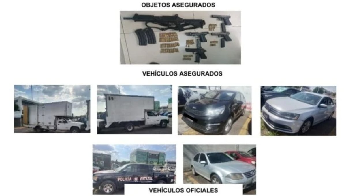 Elementos asegurados en robo a comercio