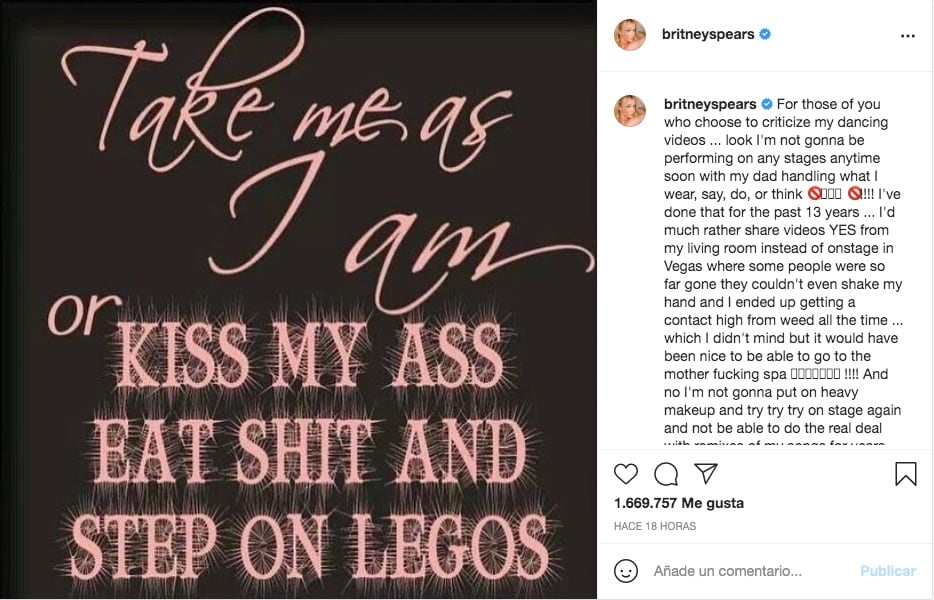 Britney Spears renuncia