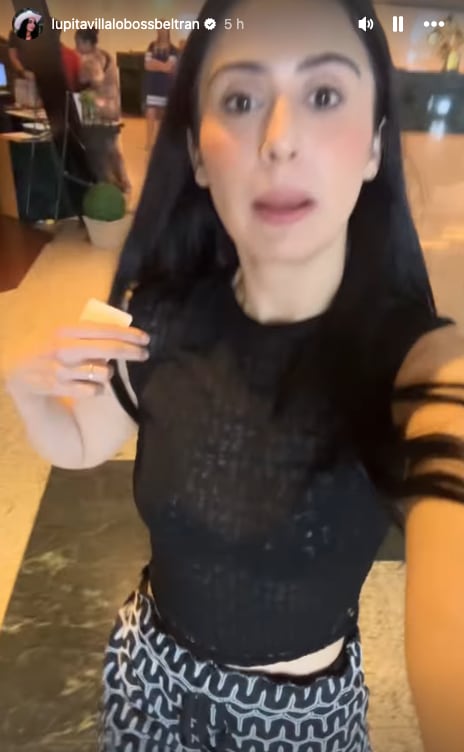 La blusa "transparente" de Lupita Villalobos