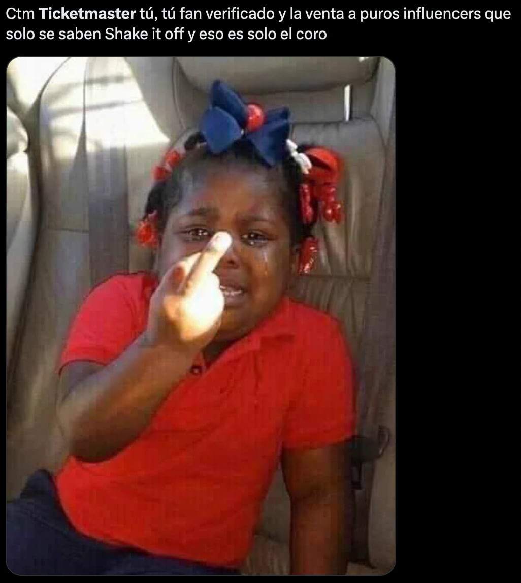 Memes boletos Taylor Swift