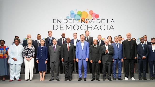 Claudia Sheinbaum Pardo, presidenta de México, en la inauguración de la IV Cumbre En Defensa de la Democracia