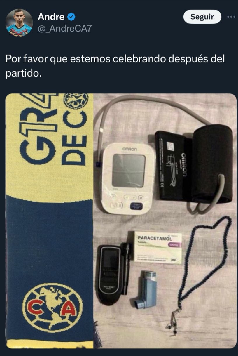 Meme del América vs Cruz Azul.