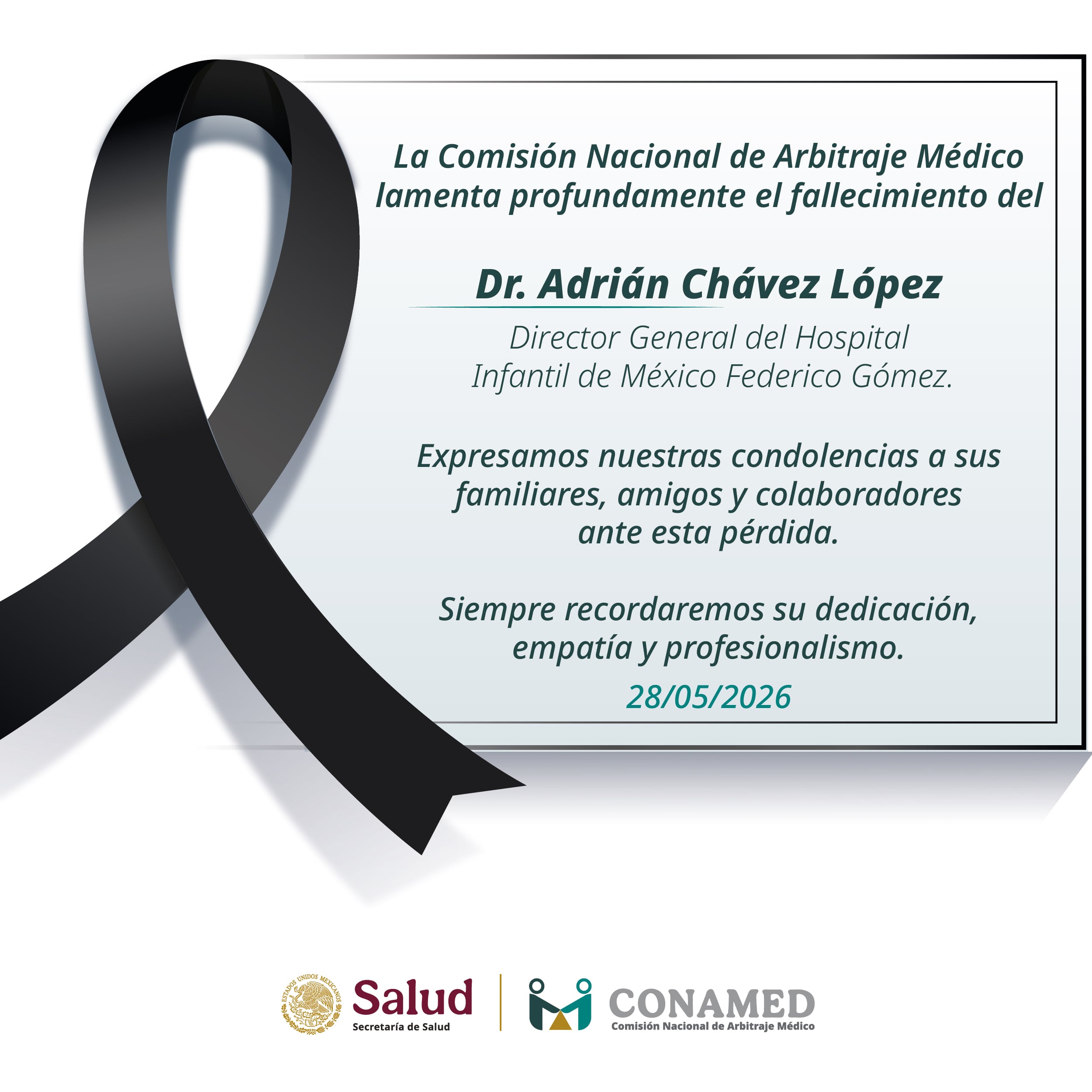 Adrián Chávez López murió