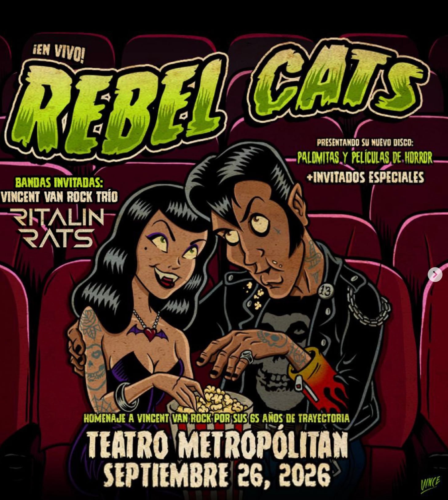 Rebel Cats tendrá un concierto en el Teatro Metropólitan