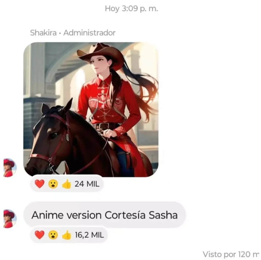 Hijo de Shakira sorprendió a su mamá con dibujo de ella en version anime