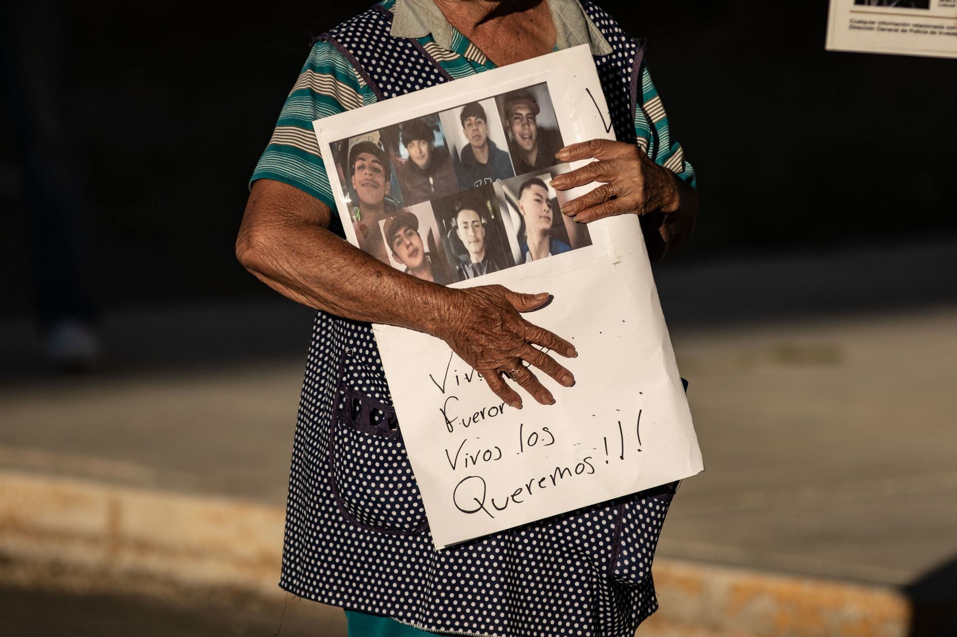 Protestas por los 7 jóvenes desaparecidos en Zacatecas
