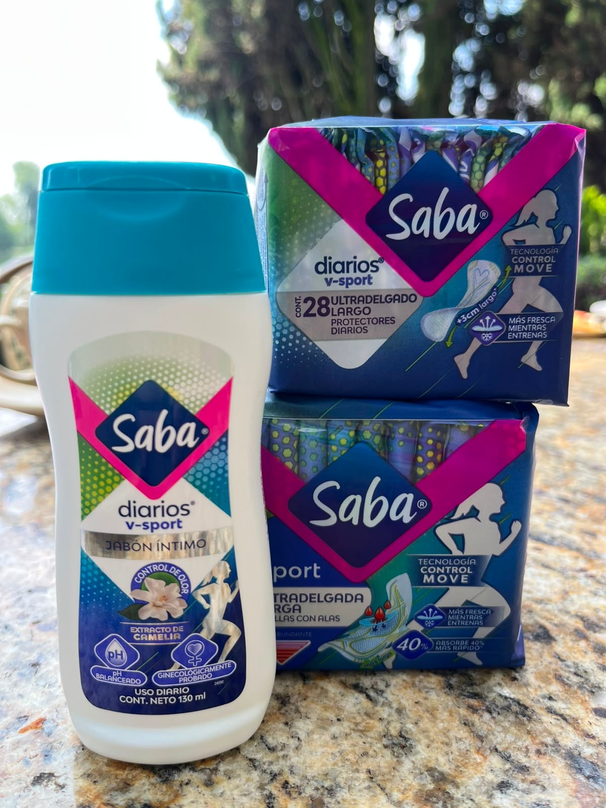 Productos de la línea Saba Sport