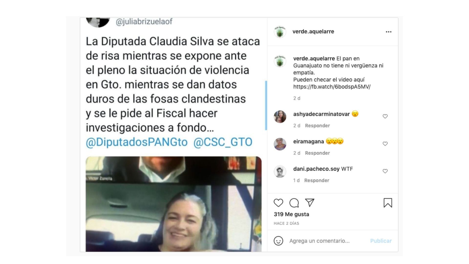 Críticas a diputada Claudia Silva
