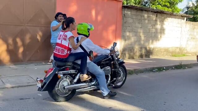 A Claudia Sheinbaum le dan aventón en Veracruz